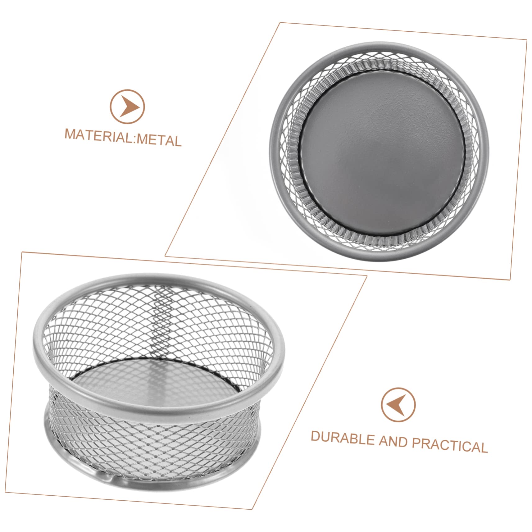 Holibanna 4Pcs Mesh Clip Holders Stylish Office Storage Baskets for Organizing Items for Desk Organization and Lightweight Design