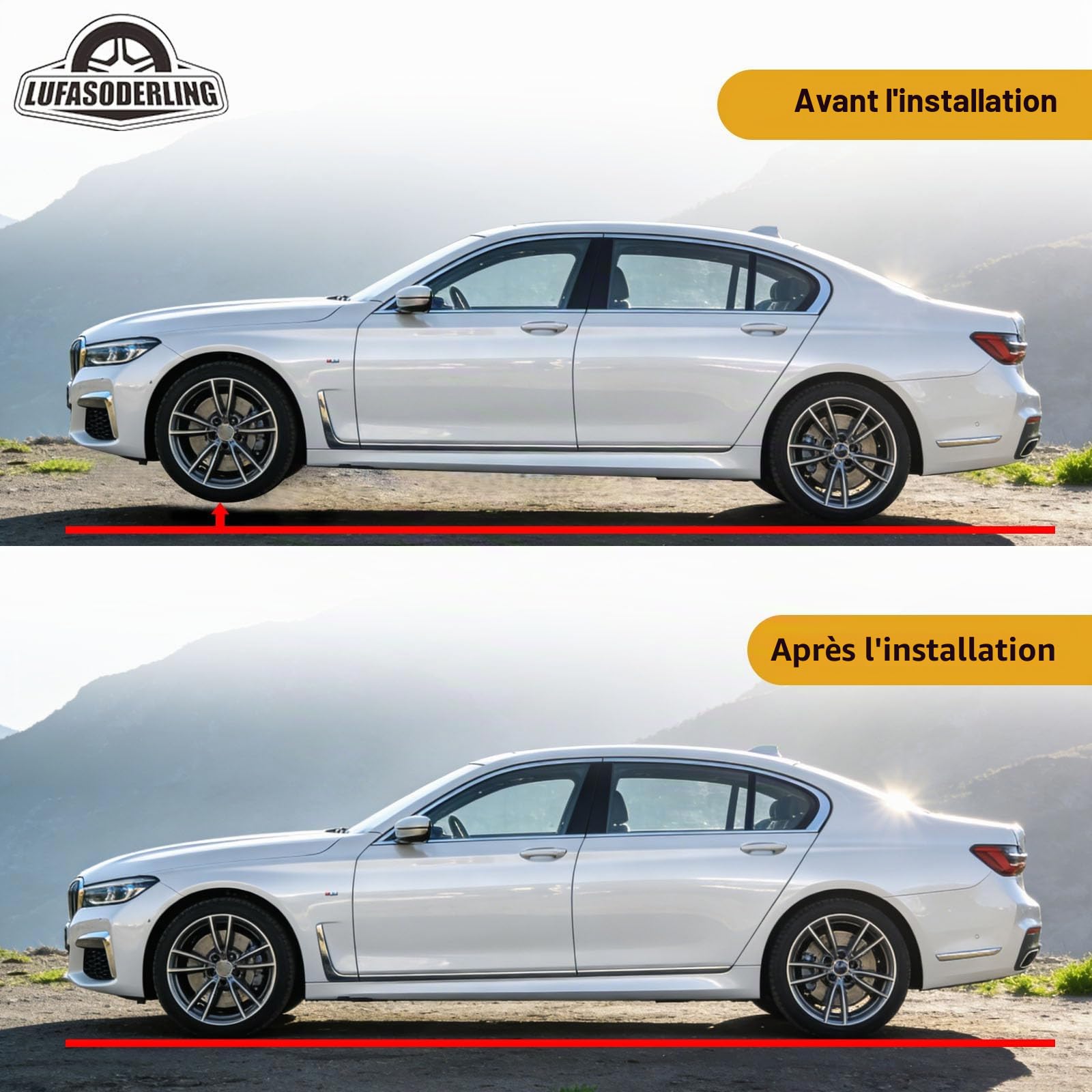2x Ressorts Pneumatiques Arrière pour BMW Série 5 F07 GT F10 F11 535i 535iX 530d 530dX 550i 550iX Gran Turismo 37106781827 37106781828 37106781843 37106781844 37106784378 37106784380