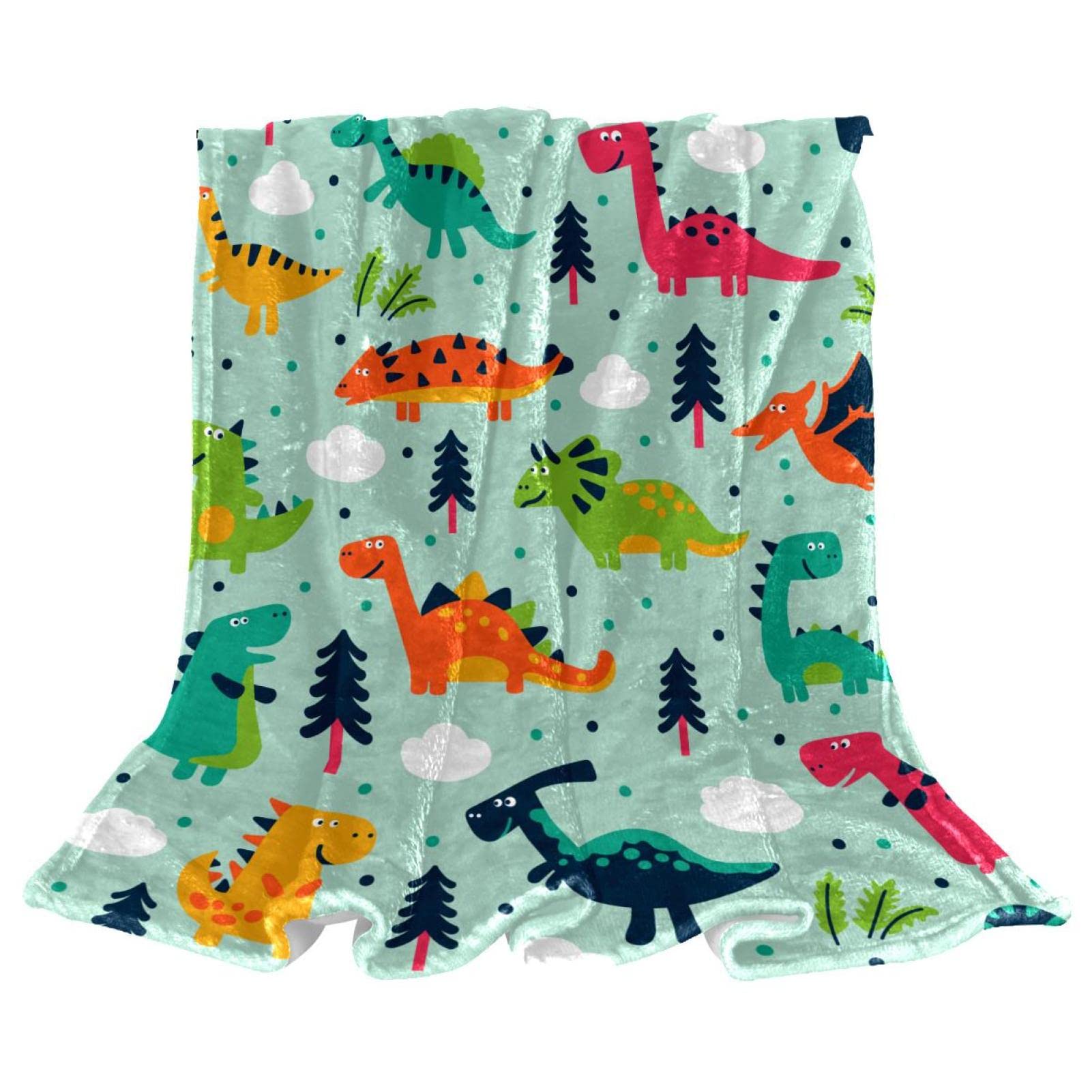 Couvre-lit douillet dinosaure pour stopper les nuits froides des enfants