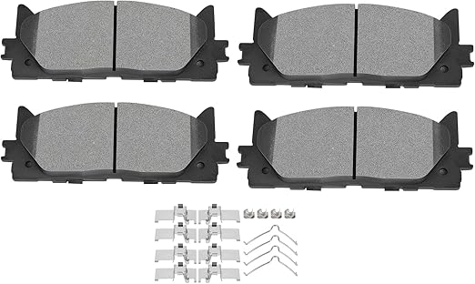 SCITOO Ceramic Brake Pads, 4pcs Front Brake Pads Brakes Kits fit for 2013-2018 for Lexus ES300h,2007-2018 for Lexus ES350,2008-2018 for Toyota Avalon,2007-2017 for Toyota Camry