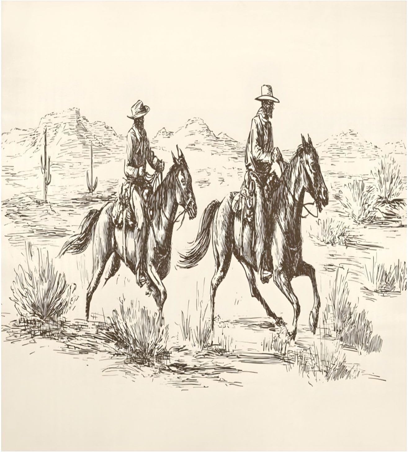 Dishwasher Magnet Cover Large Magnetic Stickers Cowboy Horse Front Dishwasher Cover for Home Kitchen Refrigerator Decorative Lid