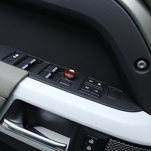 Miniatura 8 de CHEYA Perillas de ajuste de espejo retrovisor de automóvil de aleación de aluminio para Land Rover Defender, Discovery 5, Range Rover Sport & Evoque