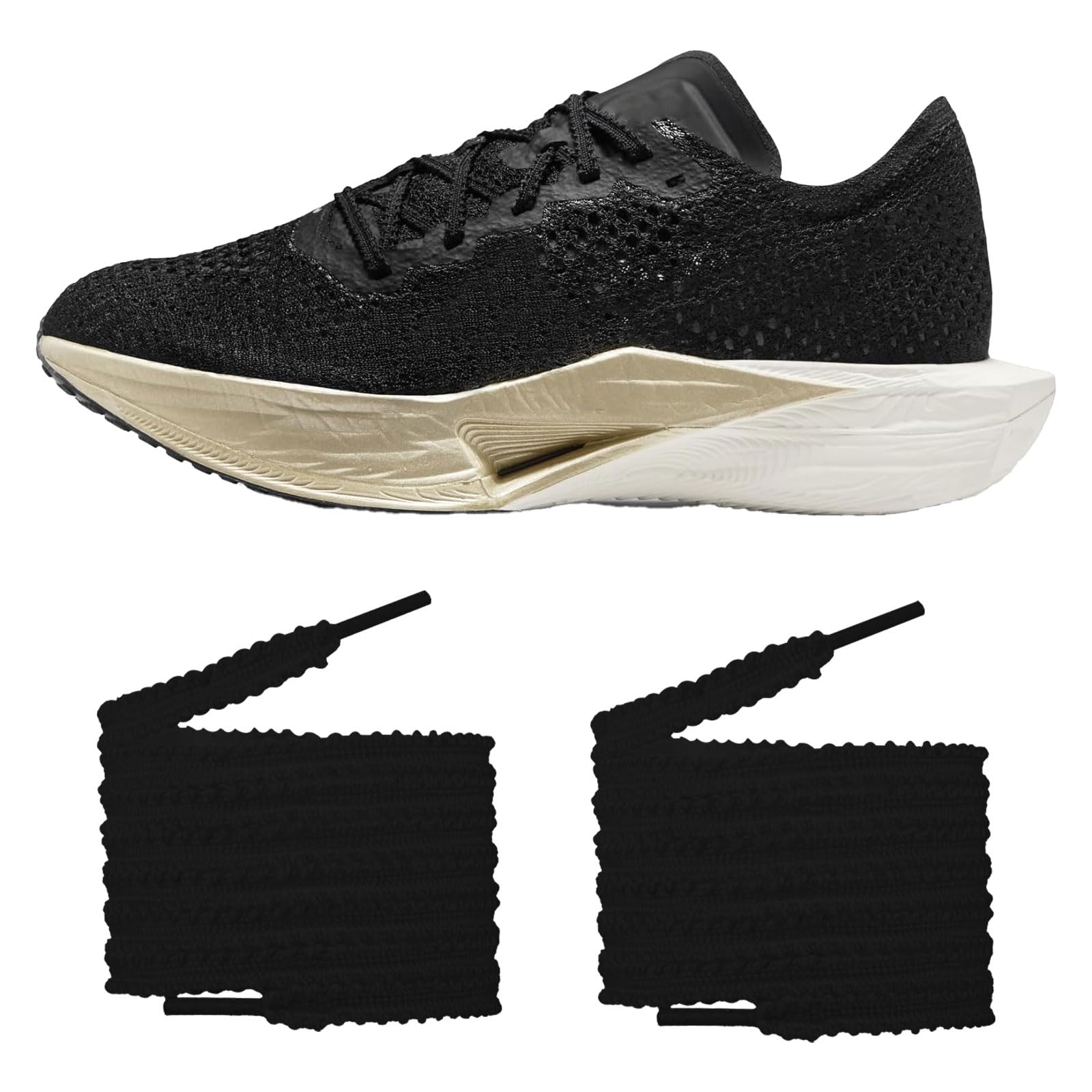 NOQUBYS 2 Pairs Shoelaces for Nike AlphaFly 3 Shoes, Athletic Replacement Shoe Strings for Trainers Running Sneaker