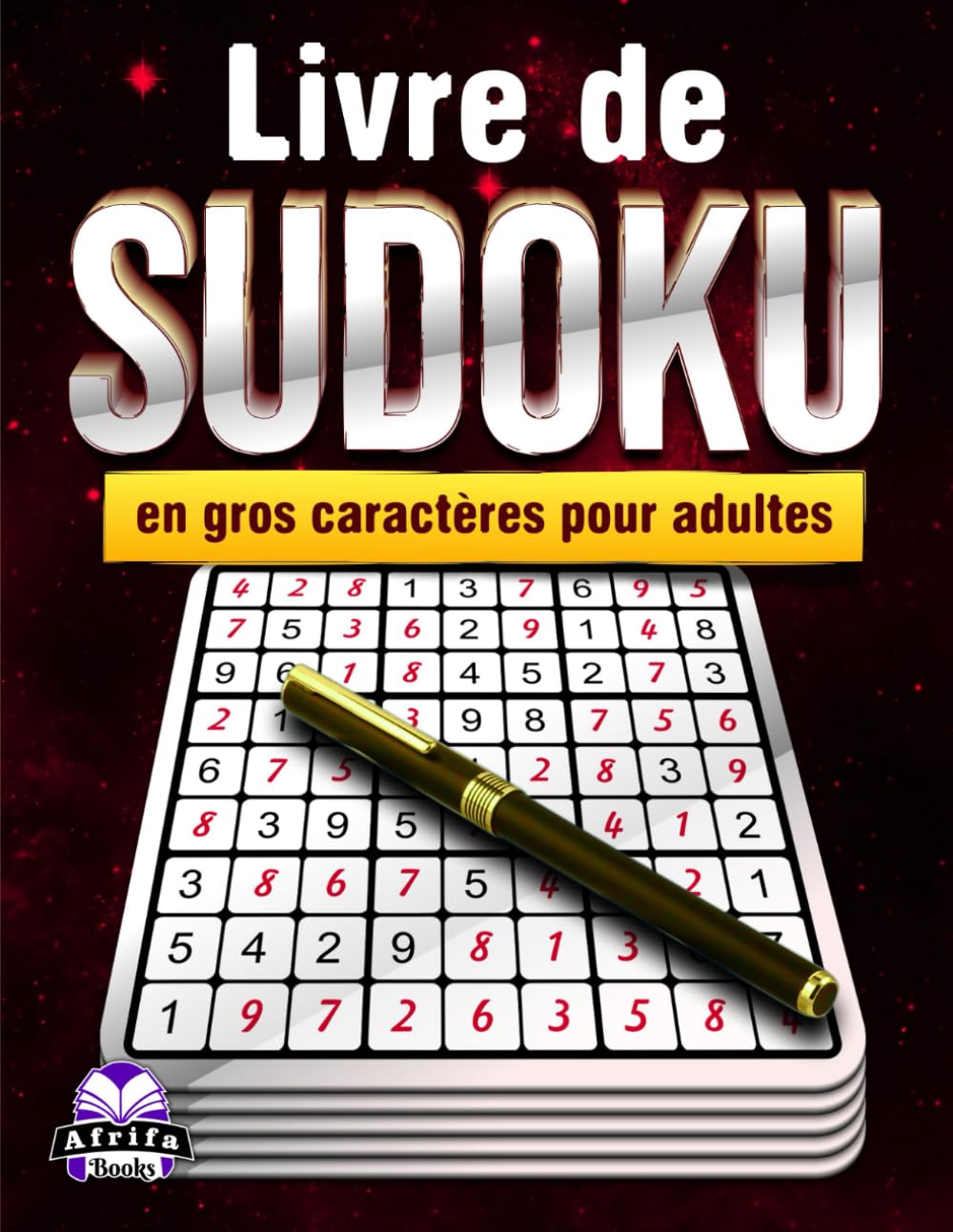 Livre de Sudoku en gros caractères pour adultes : 300 jeux de logique faciles, moyens et difficiles pour se détendre, soulager le stress et stimuler son cerveau