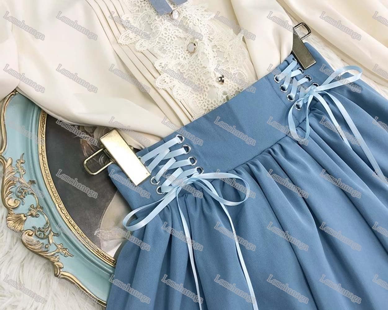 Amazon.co.jp: [Lomohanaga] 洋服 ロリータ ブラウス ピーターパン 
