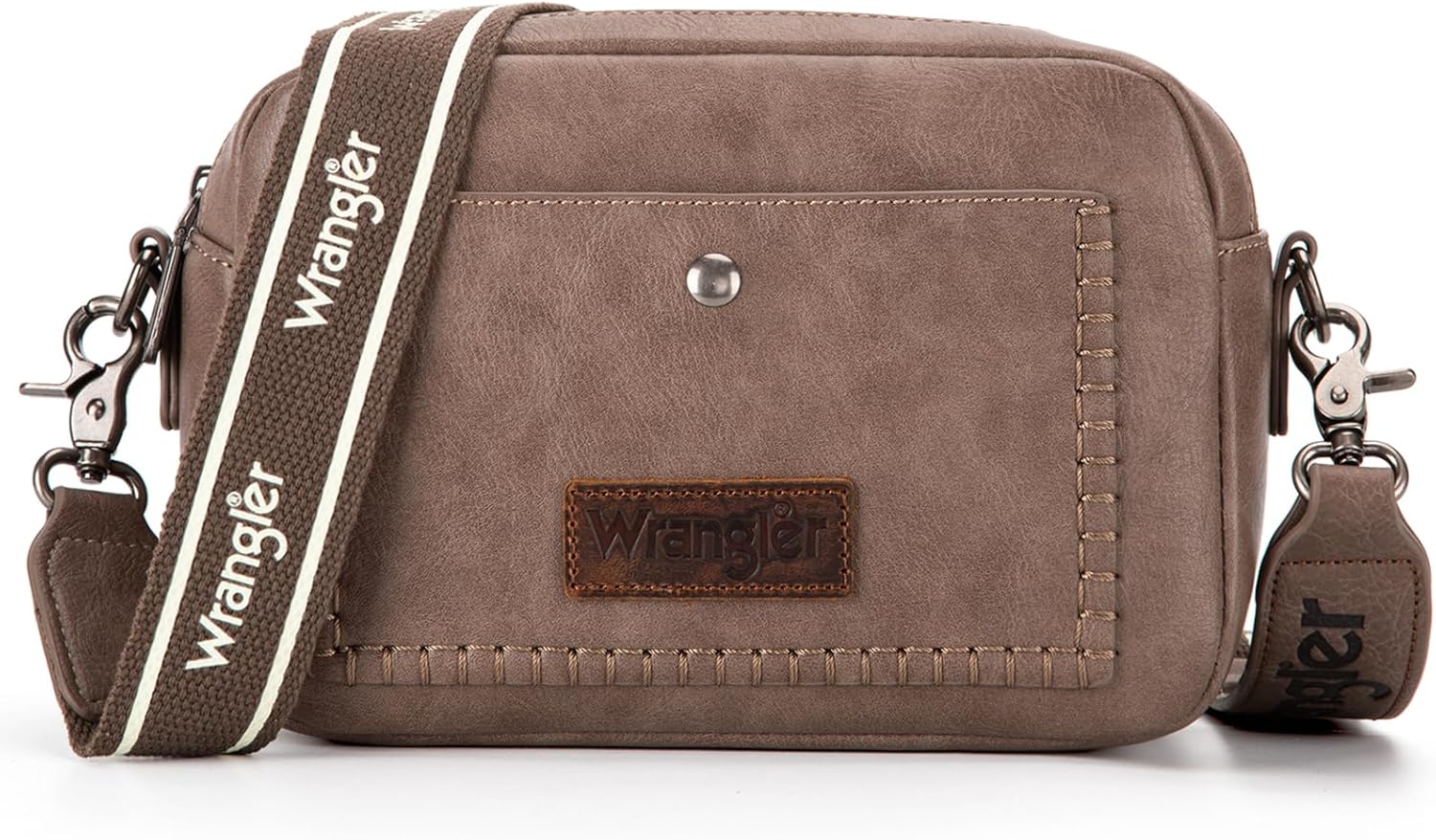 Wrangler Crossbody Purses for Women Trendy Camera Snapshot Bag with Wide Strap