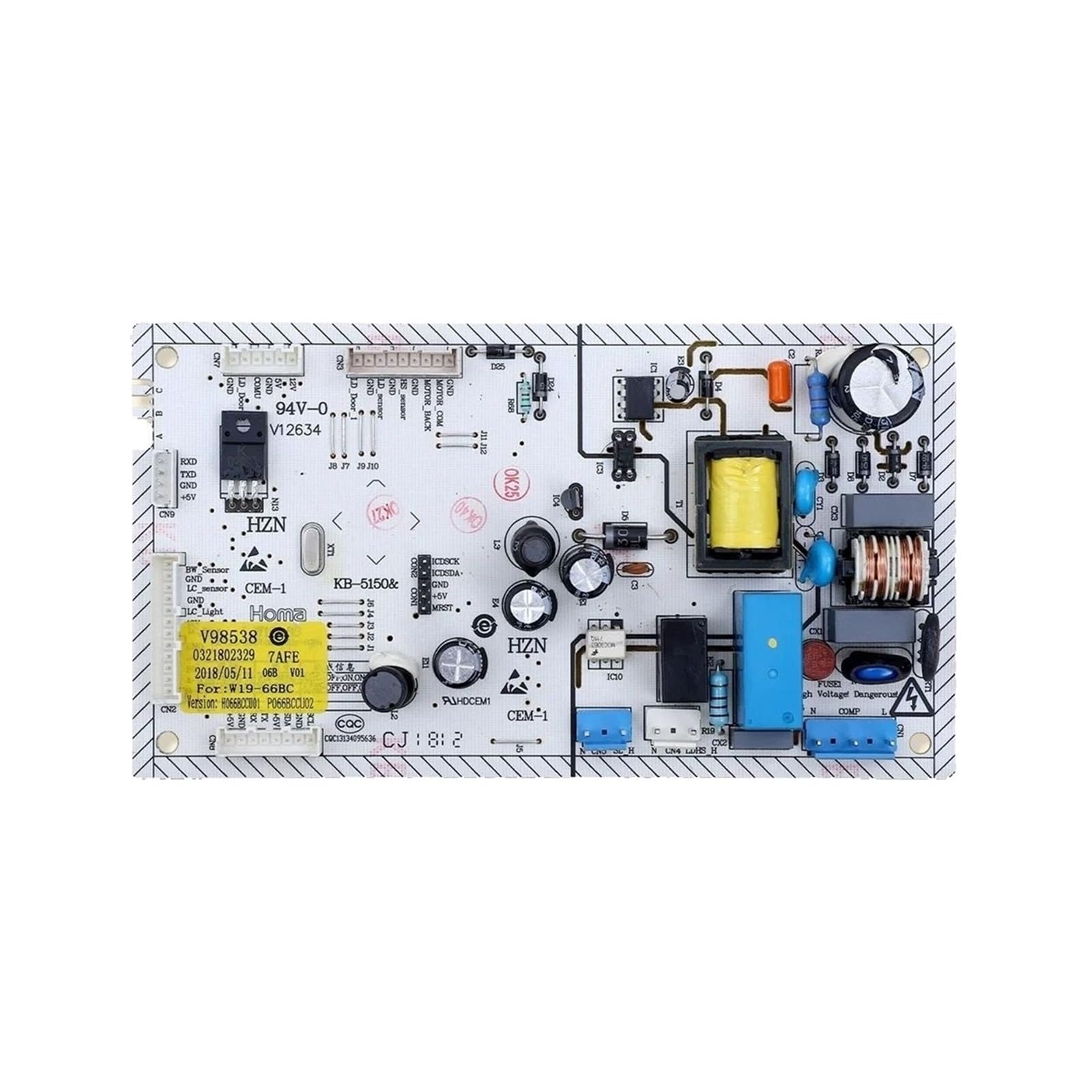 Refrigerator Motherboard,PCB Control Board,Model Number W19-66BC,0321802329 Refrigerator Parts