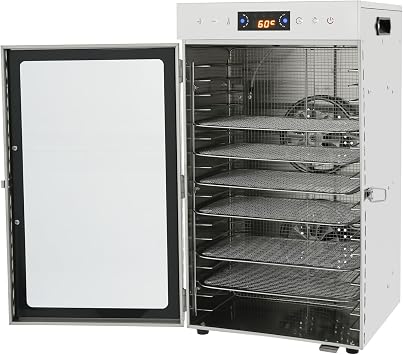 Food Dehydrator Machine,600W 110V 18 Stainless Steel Trays Food/Fruit Dryer, Adjustable Timer & Temperature Control - Electric Food Preserver,Jerky Drying Machine with 2.2Lbs Load CapacityEach Layer
