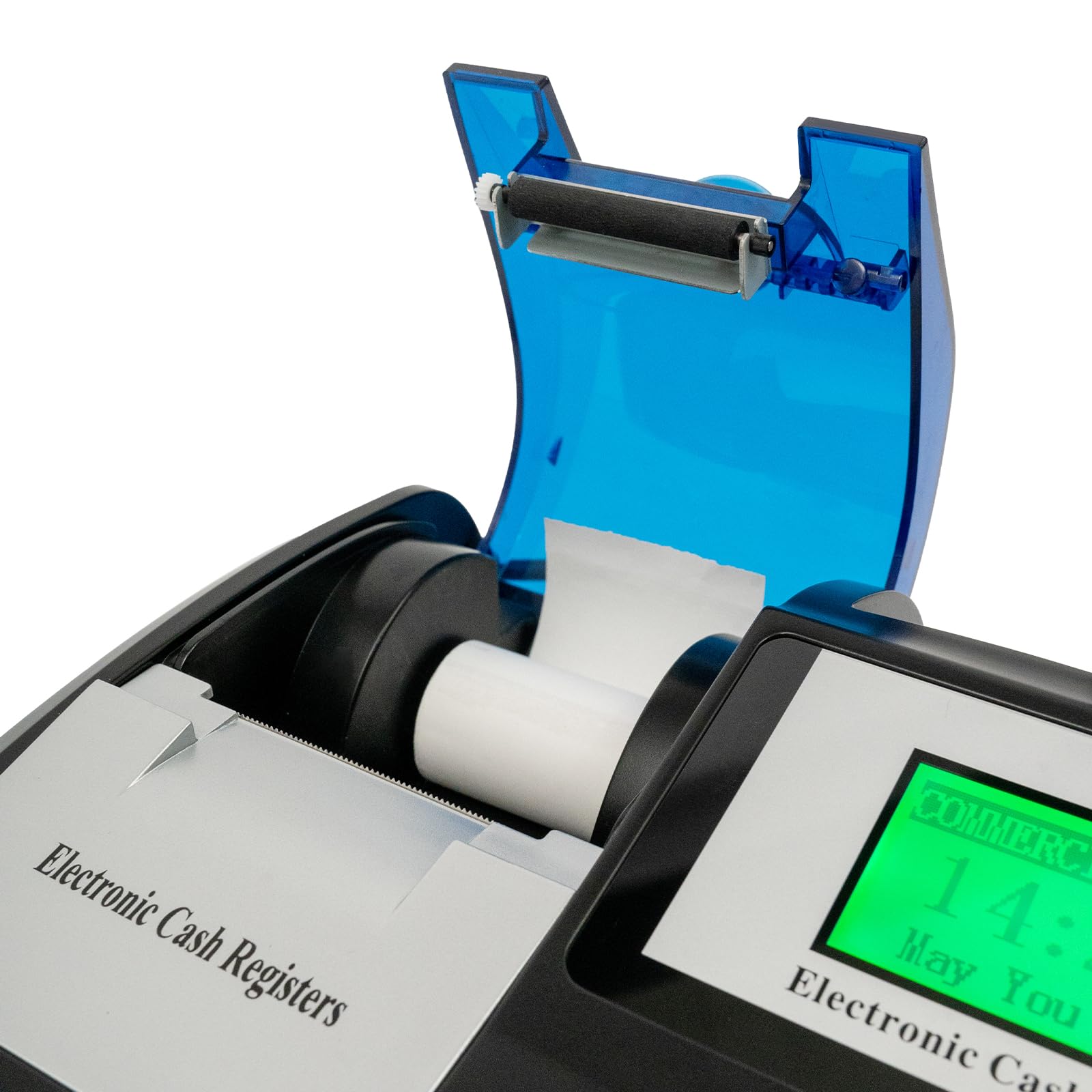 Caja registradora electrónica, pantalla LED, sistema de 48 teclas, caja registradora con cajón y doble pantalla, caja registradora electrónica, pago con tarjeta para quioscos, restaurantes,