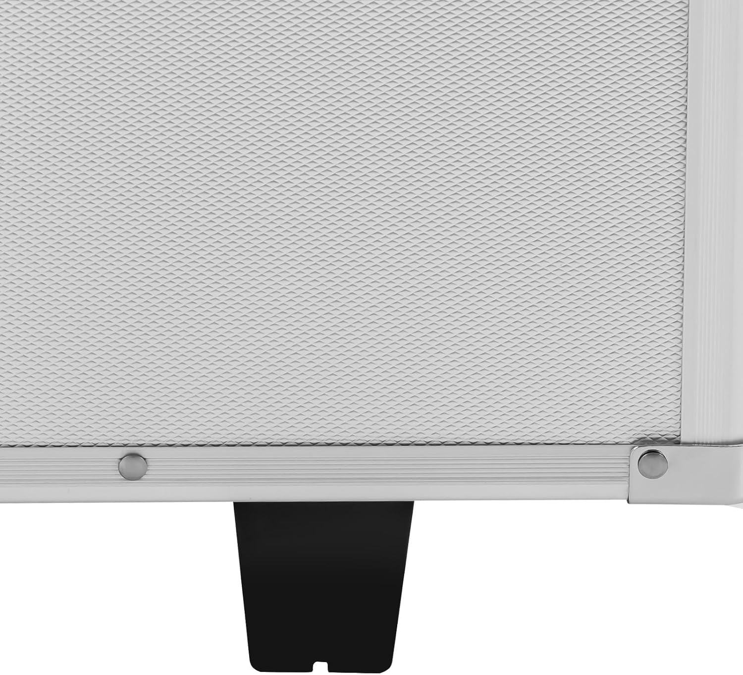 Portable File Organzier Box, Fireproof Rolling Document Box with Handle, Aluminum Alloy Locking File Organzier Storage Box for Hospitals Schools Banks Homes Offices