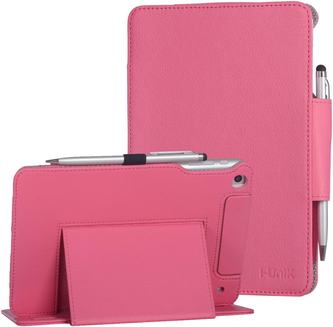 Trio AXS 4G Tablet CASE for T-Mobile 4G (NOT FIT Quad Core Models!) Slim Folio Case [Bonus Stylus] - (Hot Pink)