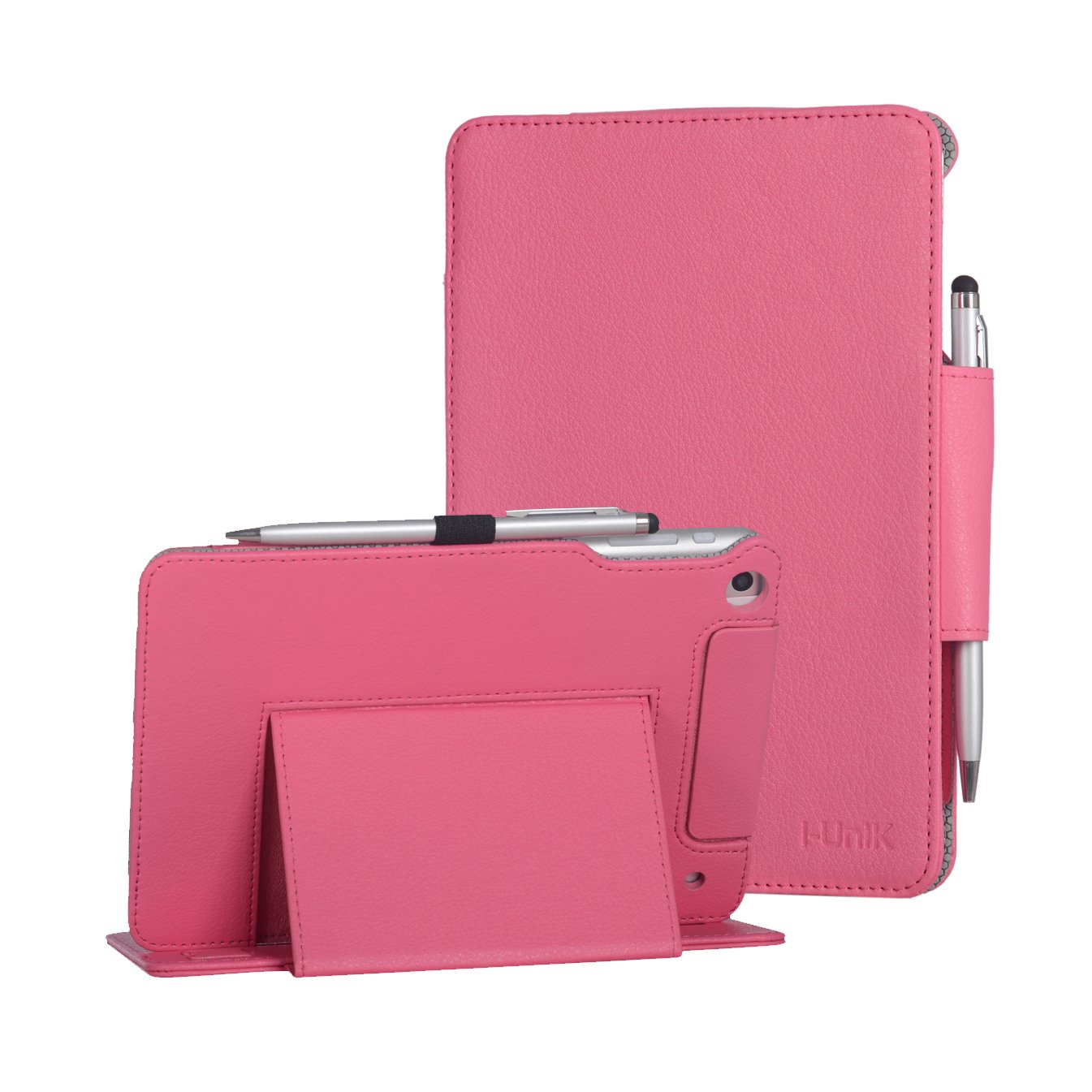 Trio AXS 4G Tablet CASE for T-Mobile 4G (NOT FIT Quad Core Models!) Slim Folio Case [Bonus Stylus] - (Hot Pink)