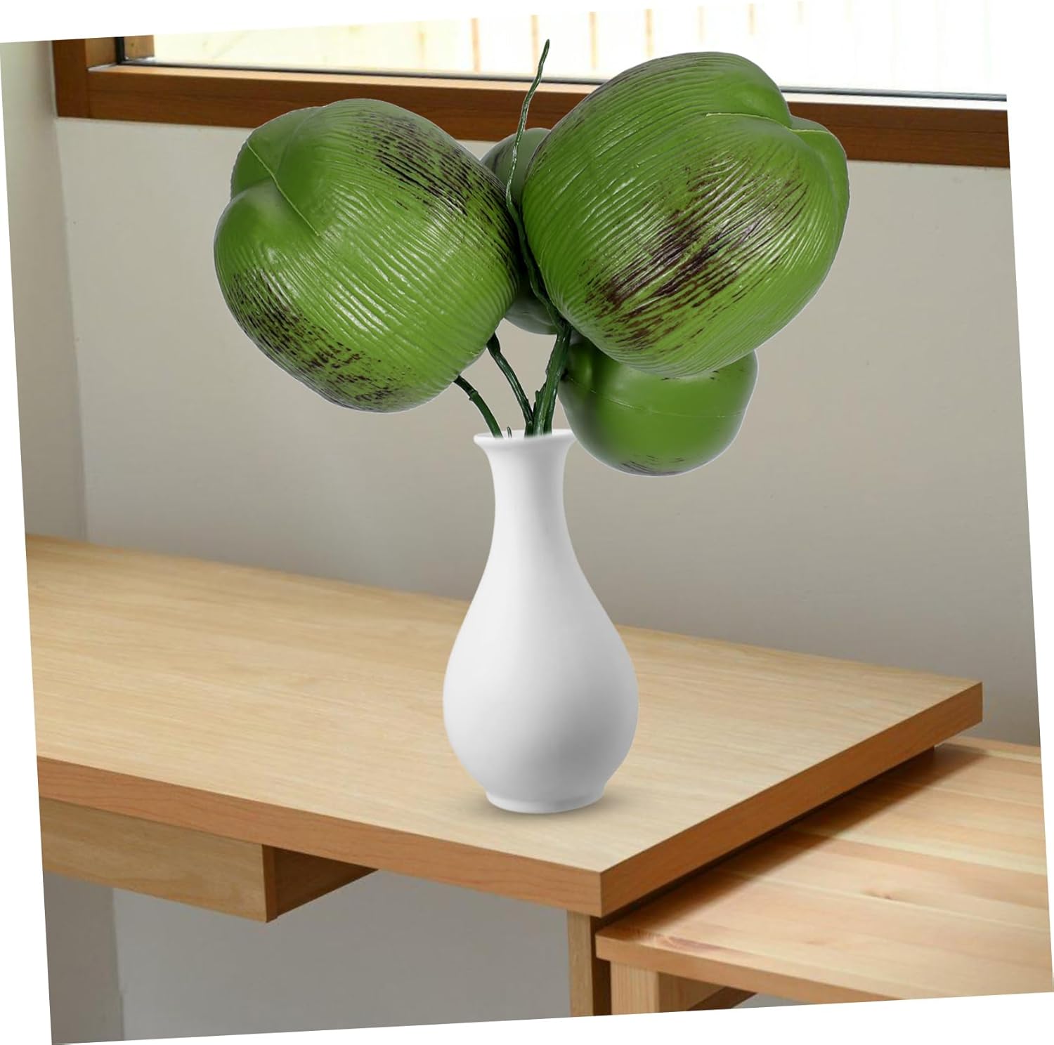 Bunch Realistic Artificial Coconuts for Hawaiian Luau Party Decorations Tropical Beach Birthday Decor Fake Fruit for Enhanced Themed Events