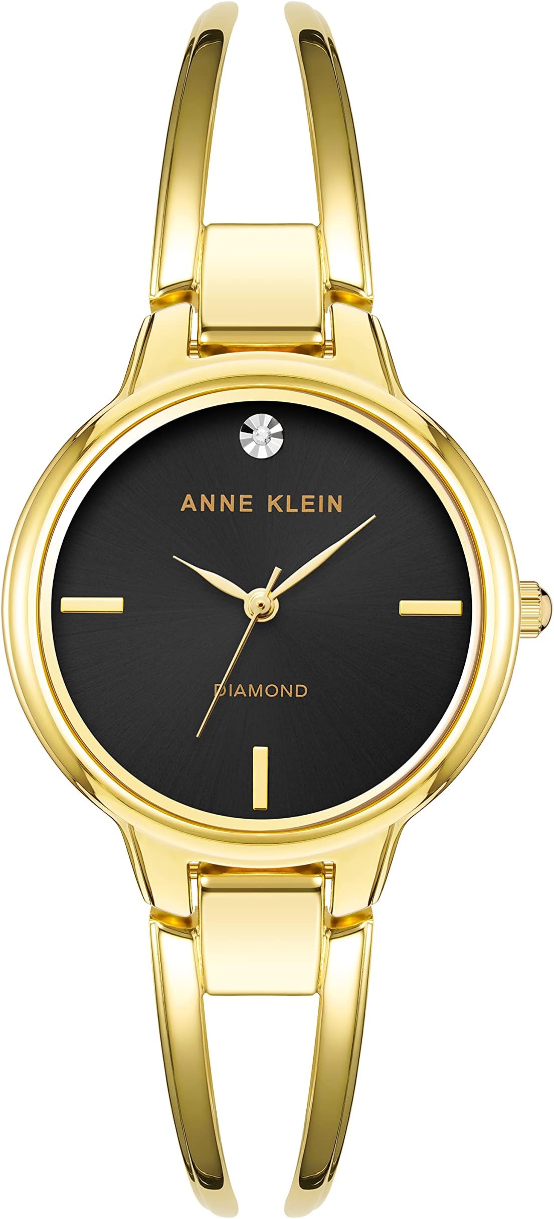 Women's Genuine Diamond Dial Bangle Watch