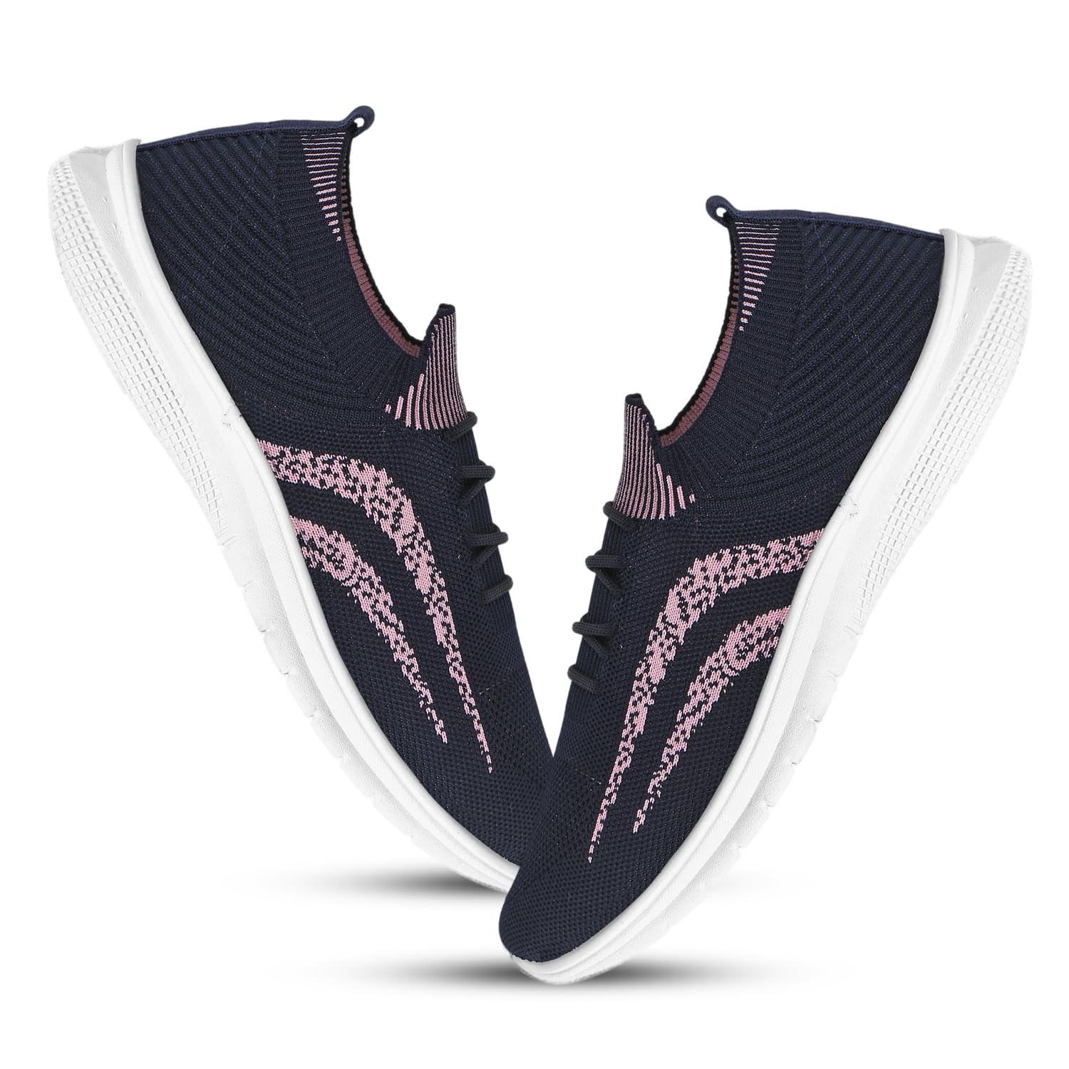 TOMSY CHOICE SEHAJ 025 Womens Sports Running Shoes,Walking, Gym Casual Sneaker Slip on with Lace-Up Style Shoes for Girls, Size 7 (Navy) (B0CN11PFD9) Amazon Price History, Amazon Price Tracker