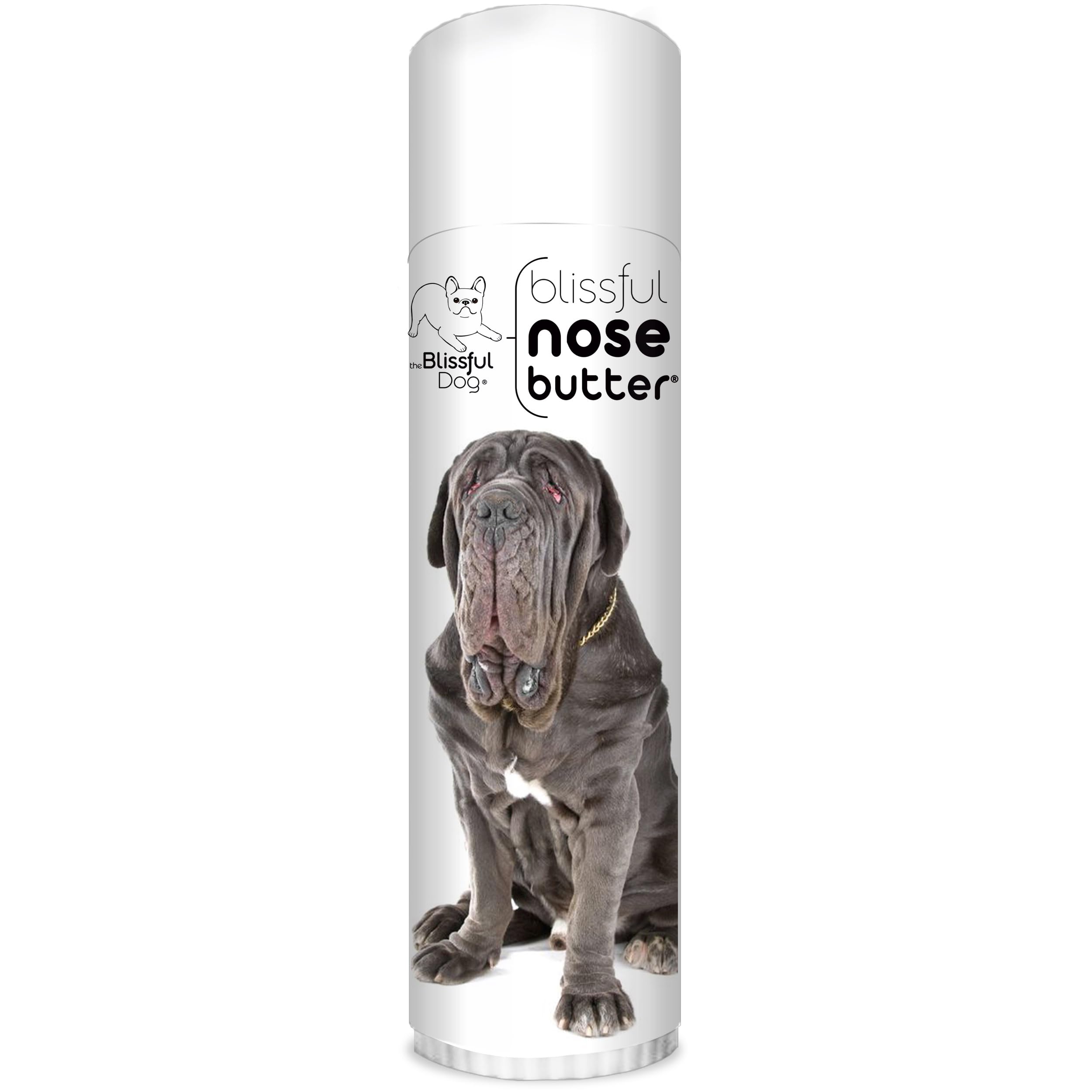 The Blissful Dog Neapolitan Mastiff Nose Butter for Dry, Cracked Skin, Lick-Safe Dog Nose Balm with Moisturizing Shea Butter, Almond, Olive, and Essential Oils, Pet Supplies, Uncented, 0.50 oz.