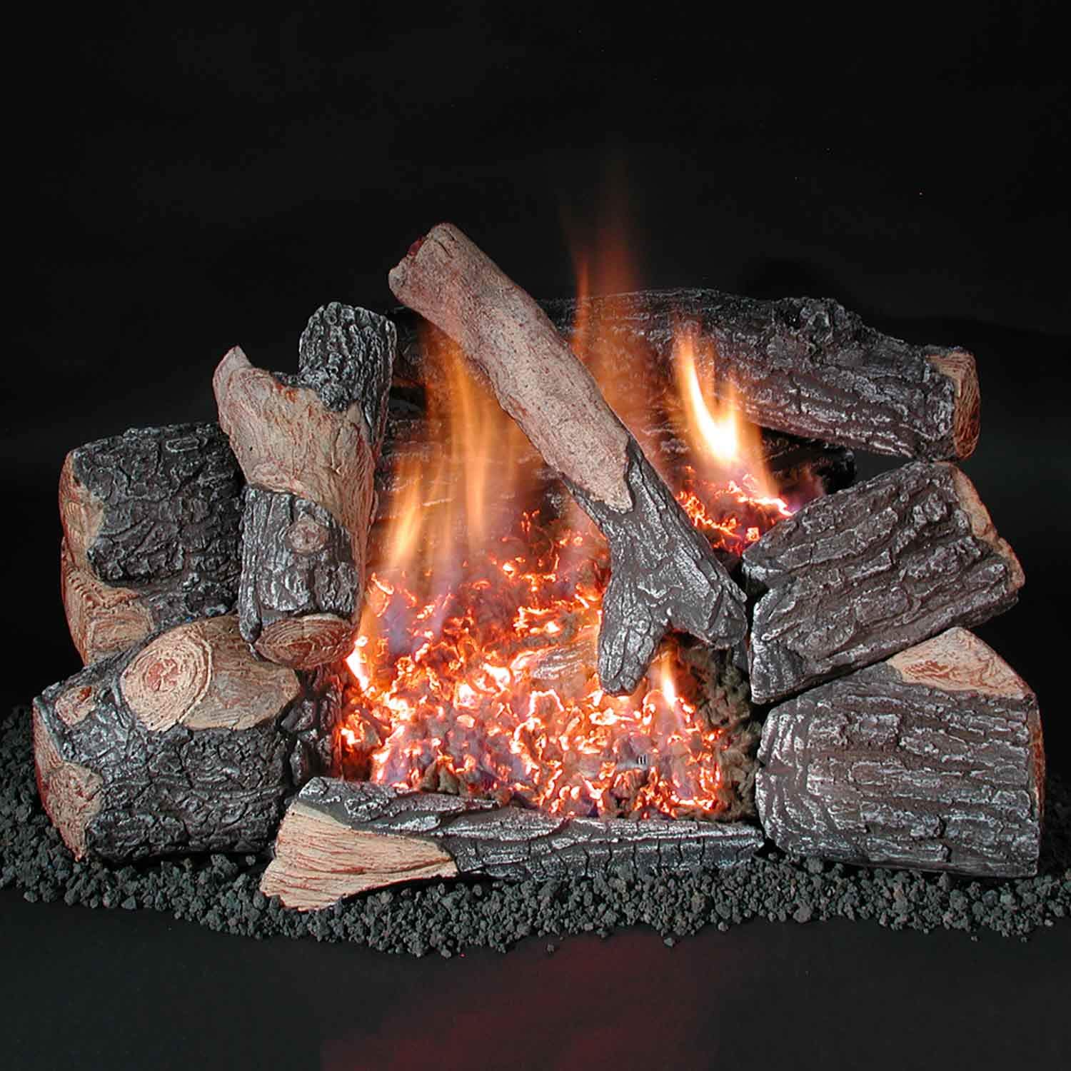 Amazon.com: Rasmussen Chillbuster Evening Embers Vent Free Double Burner  with Heavy Bark Wood (HR30-C8-EI-N), Electronic Spark to Pilot with  Variable Flame Remote, Natural Gas, 30-Inches: Home u0026 Kitchen