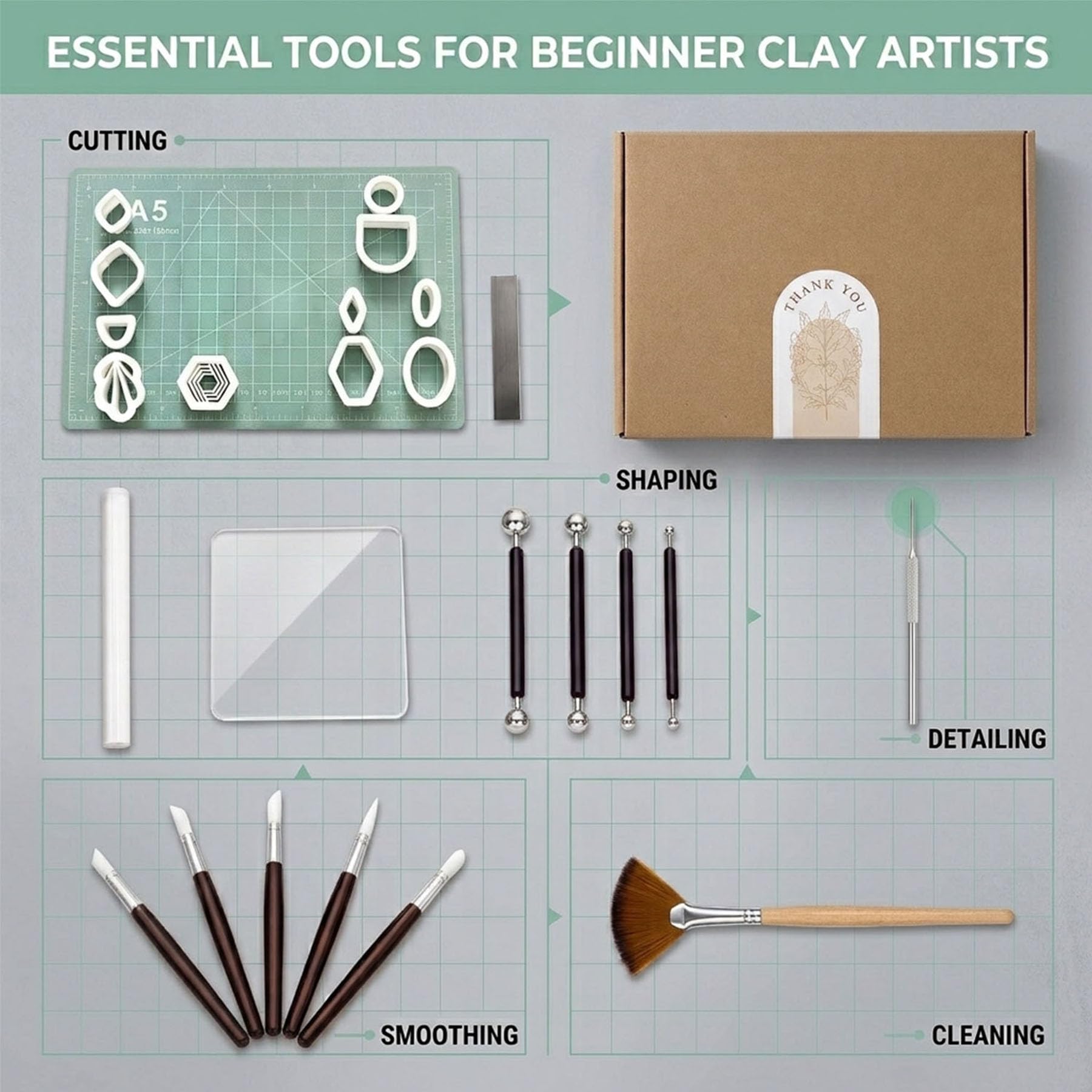 DIY Earring Making Kit - Polymer Clay Jewelry -3