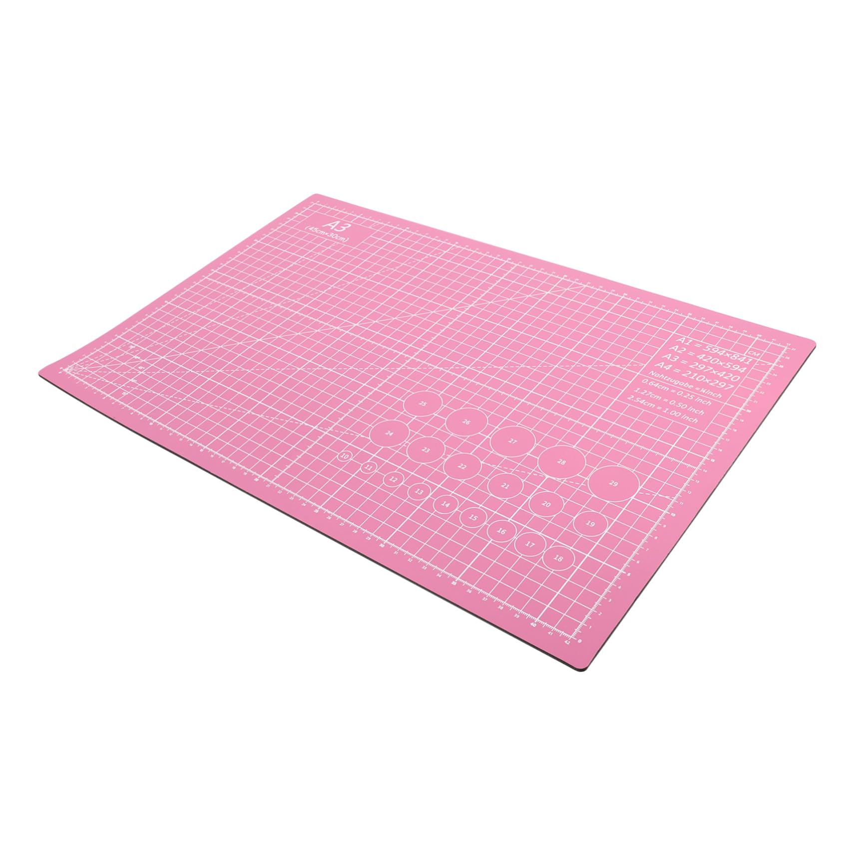 Selbstheilende A3 Schneidematte Beidseitig Pvc Schneideunterlage für Nähen Quilten Scrapbooking Basteln