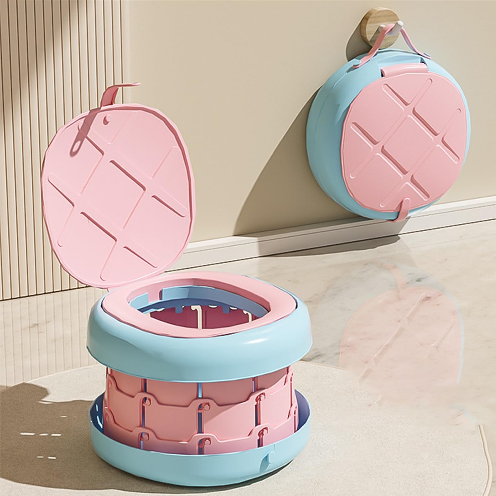 Orinal Portátil Infantil Entrenador Plegable Con Protector Contra