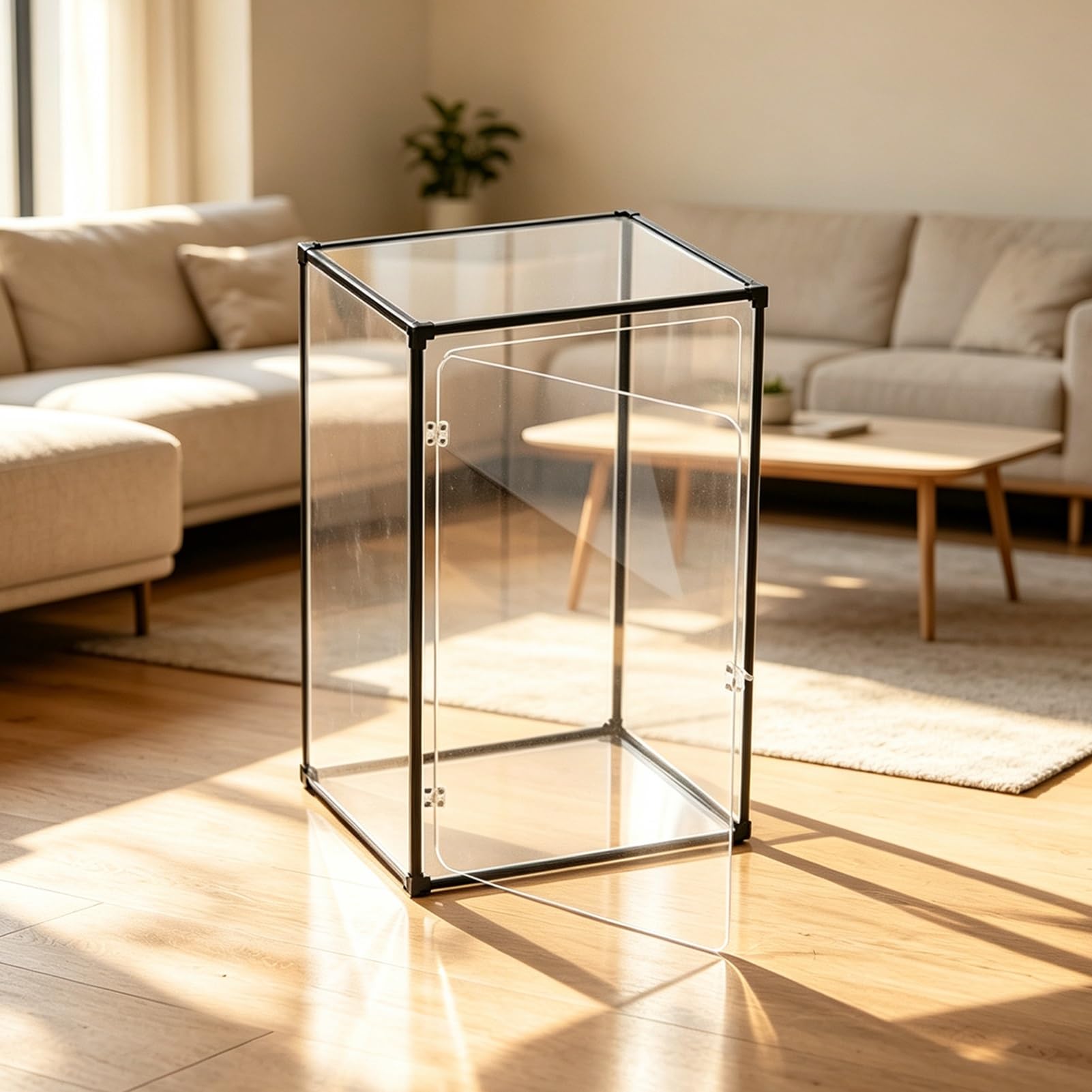 UrbanUp Urna Metacrilato Vitrina de Pie de 80, 70, 60, 50, 40, 30, 20, 15cm