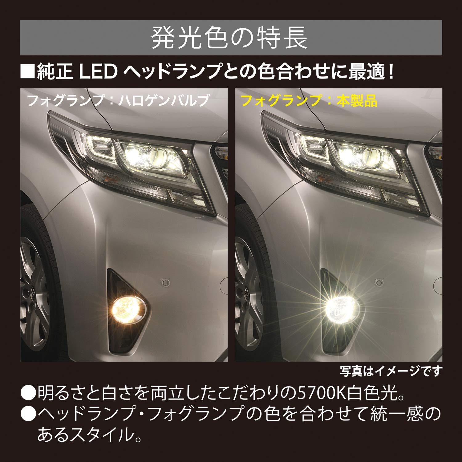 Amazon | カーメイト(CARMATE) 車用 LED フォグランプ GIGA F2800 