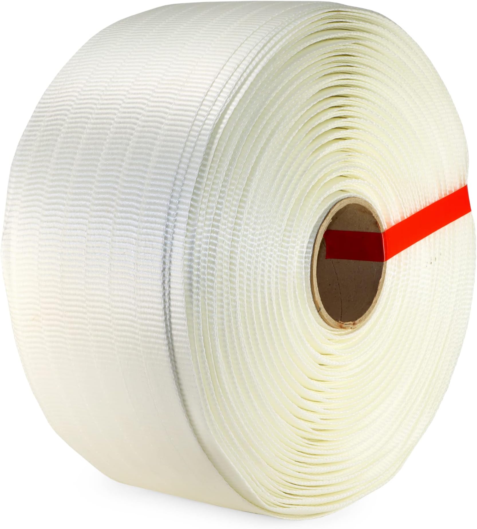 Woven Cord Strapping Roll 3/4" x 1640', 6" x 3" Core Size, 2425 lbs Break Strength - Poly Packaging Strapping - Strength and Flexibility Woven Strapping Coil with Re-Tightening Option by IDL Packaging