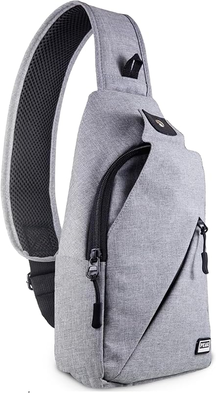 Bolsa bandolera de viaje Peak Gear. Bolso bandolera compacto | Más ligera y pequeña que una mochila | Etiqueta de identificación de objetos perdidos y encontrados de por vida