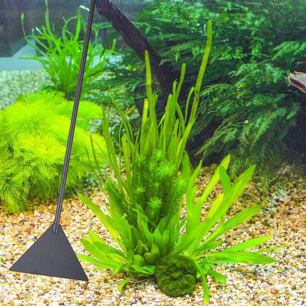 5 in 1 Acquario Aquascaping Kit in Acciaio Inox Acquario Acquario Pesci Serbatoio Piante Acquatico Pinzette Forbici Spatola Set Nero