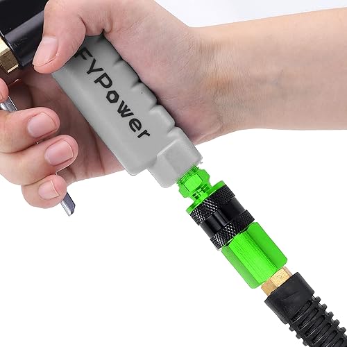 Miniatura 6 de Kit de acoplador y enchufe de aire de aluminio NPT de 15 piezas, 14 de pulgada, accesorios de aire de conexión rápida, juego de conectores rápidos