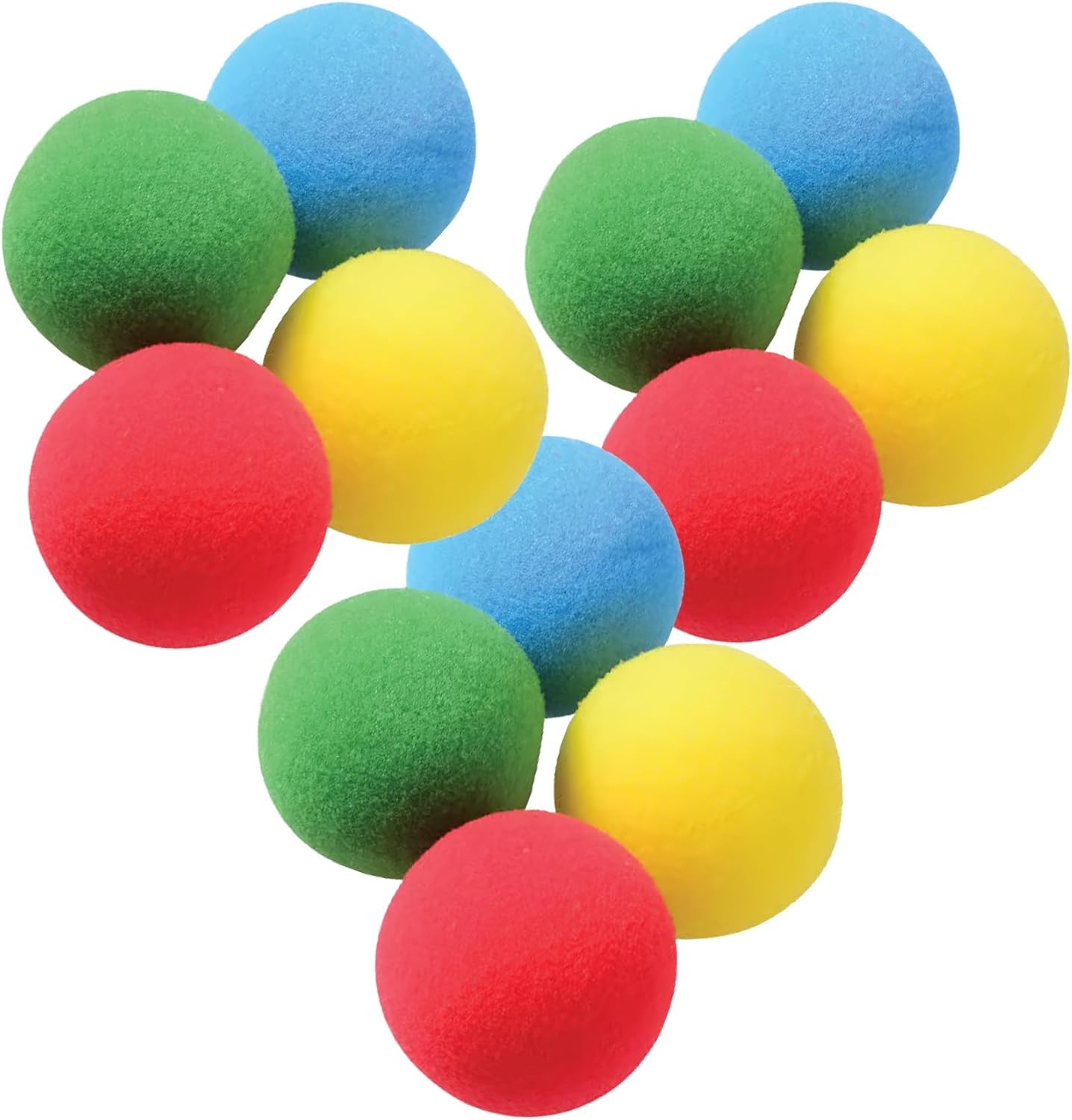 Soft Foam Carnival Balls (2.5") Safe Lightweight Mini Juggling Balls Vibrant Assorted Colors Orbs