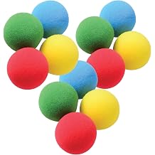 Zugar Land Soft Foam Carnival Balls 2.5" Safe Lightweight Mini Juggling Balls Vibrant Assorted Colors Orbs