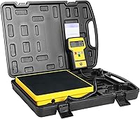 Vista 1 de YELLOW JACKET Báscula de freón HVAC de 220 libras de carga de alta precisión con funda portátil para todos los tanques de recuperación
