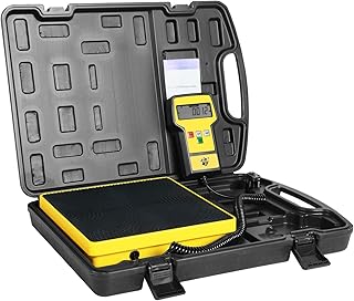 220 LBS HVAC Freon Scale High Precision Charging Refrigerant Scale Weight Scale with Portable Case for All Refrigerant Recovery Tanks