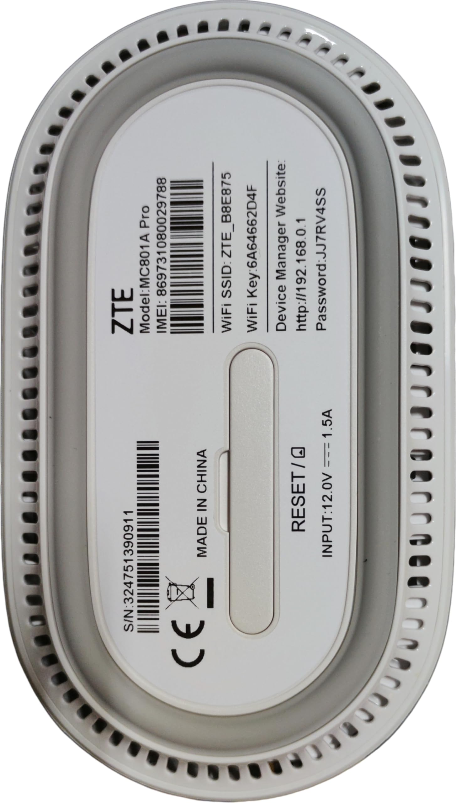 ZTE MC801A Pro SDX62 AX3600 WiFi 6 Indoor 5G CPE Router
