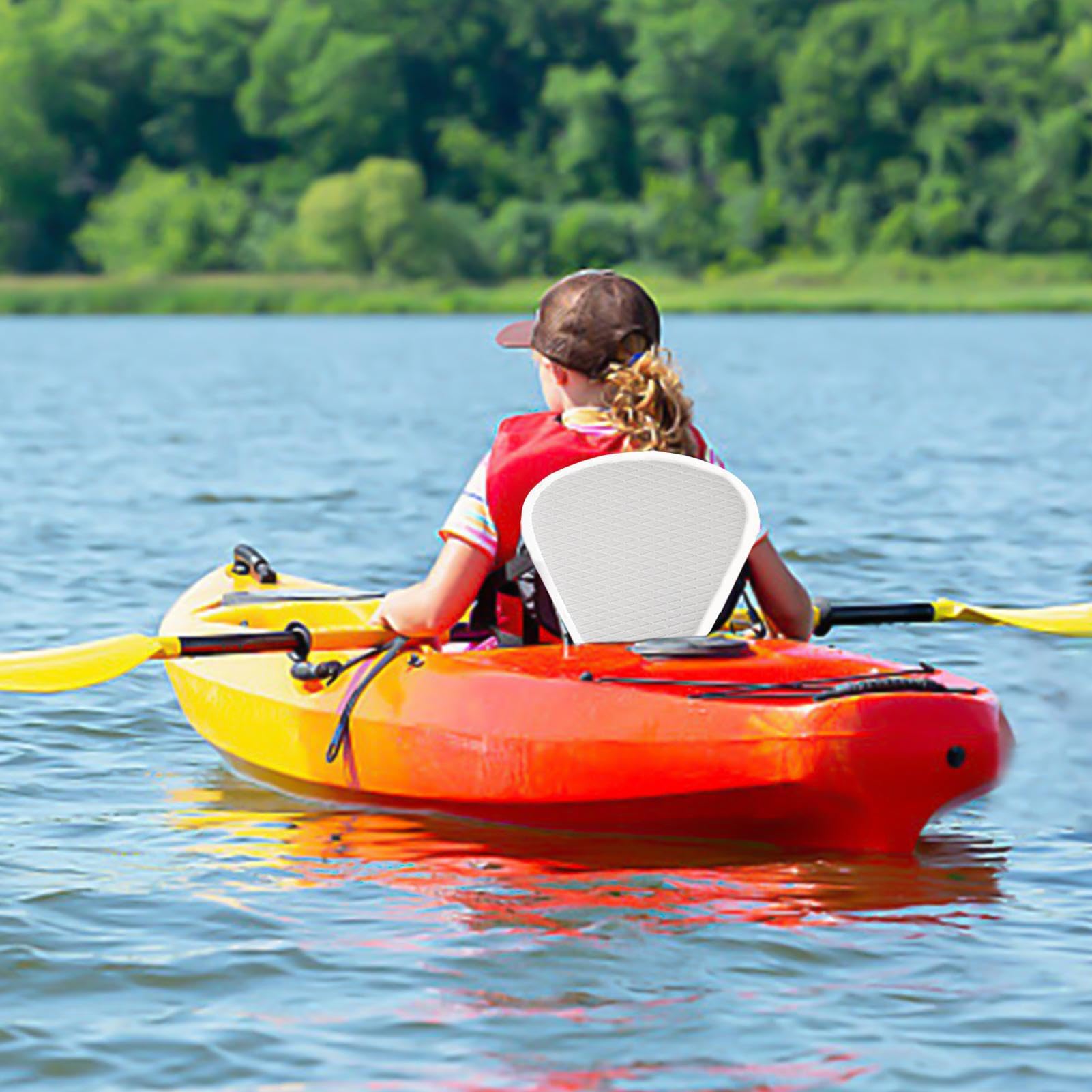 Portable Kayak Seat, Water-Resistant Boat Seat, Compact Inflatable Seat, Paddle Board Seat, High-Back Boat Seat, Kayaking Comfort Seat, Versatile Outdoor Seat