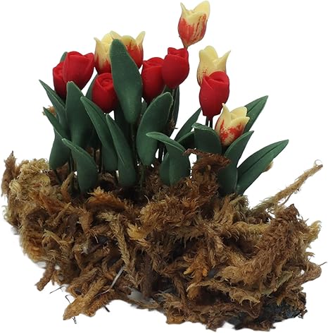 Amazon ドールハウスの花 ミニチュア造花クリスマスの結婚式のための誕生日のための完璧なギフトシミュレーション 家具 おもちゃ