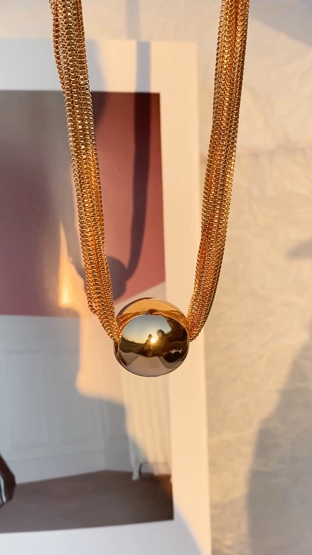 DIEZI Gothic Twisted Chunky Chain Necklace For Women Vintage