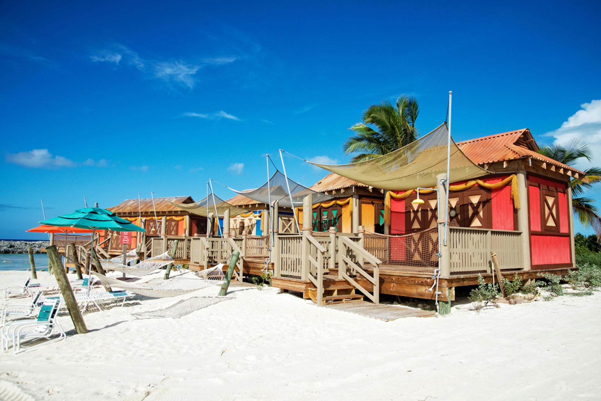 Jigsaw Puzzles For Adults 1000 Piece Colorful Beach Cabanas in the Caribbean Photo Photograph Family Funny Challenging Holiday Puzzles for Adults Puzzle Gift for Women Men Seniors