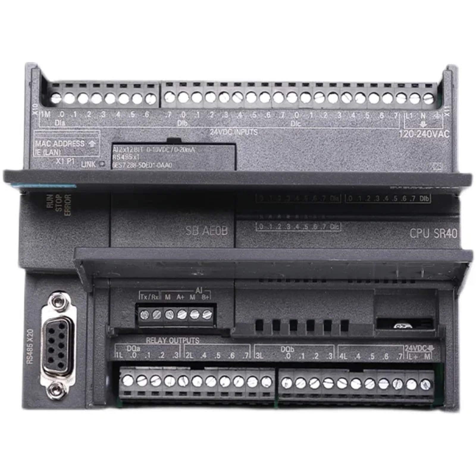 CPUSR40/20/60 Replace S7-200 SMART CPU SR40 SR20 ST40 CPUST20 Programmable Logic Controller Relay Support MAP PTO(Analog 4 in 2 out)