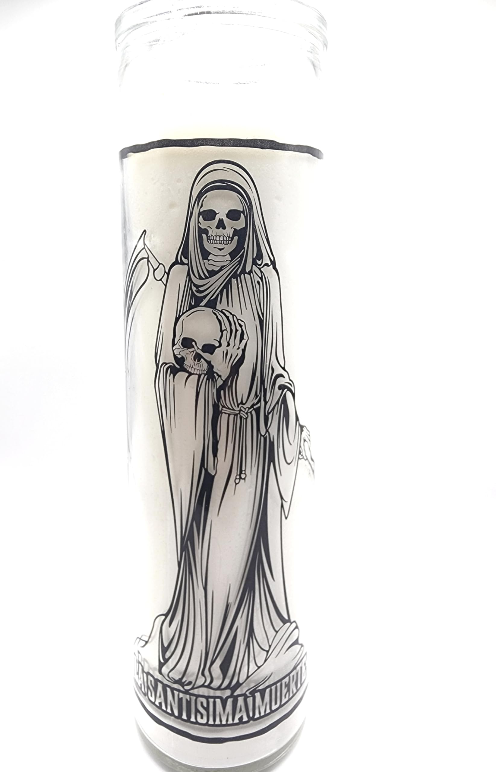 Holy Death Santa Muerte 7 Day White Candle Veladoras Para | Desertcart