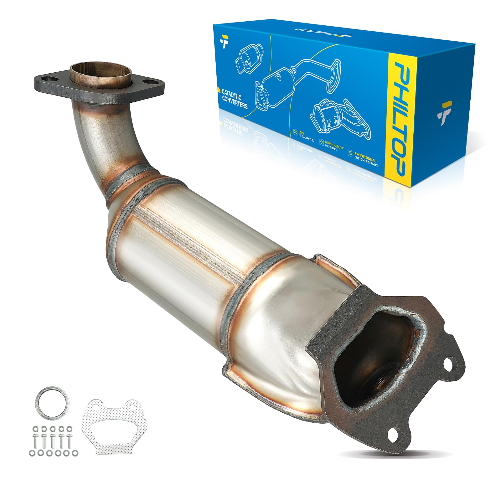 PHILTOP Right Catalytic Converter Compatible with Dodge Chrysler Volkswagen Ram 3.6L Grand Caravan 2011-2020, Town & Country 2011-2016, Journey 2011-2019, 200/Avenger/Routan 2011-2014, C/V 2012-2015