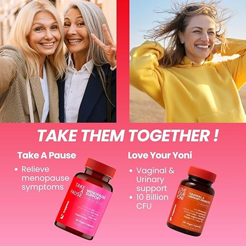 Miniatura 7 de Alivio de los sofocos para mujeres Suplemento de alivio de la menopausia con ingredientes naturales Sudores nocturnos, estado de ánimo y apoyo