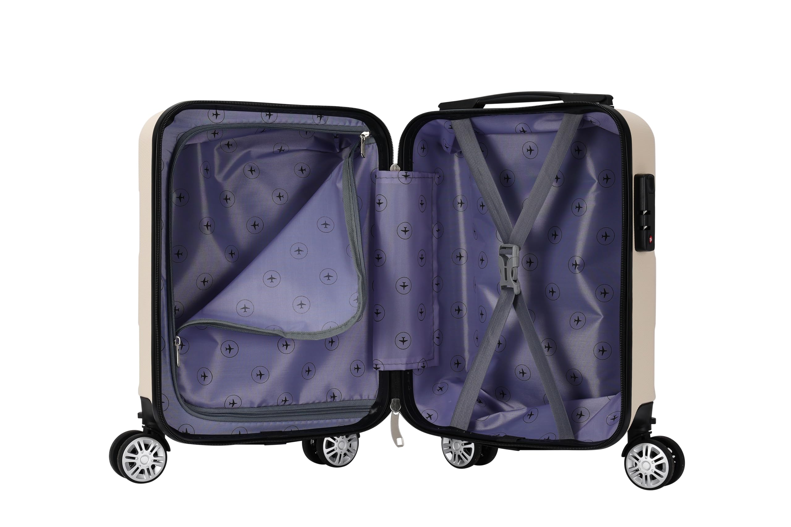 Valise Cabine Underseat 40x30x20 cm | Bagage Gratuit Ryanair, easyJet, Wizz Air, Vueling, Transavia, Volotea | Roues Amovibles | Ultra Légère 2,3 kg