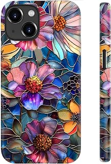 for iPhone 15 Case Cute, Wireless Charging Compatible | Dual-Layer Protection with Stylish Wildflower, Soft Silicone + Hard Shell, Chic Floral Phone Cover for Women Girls