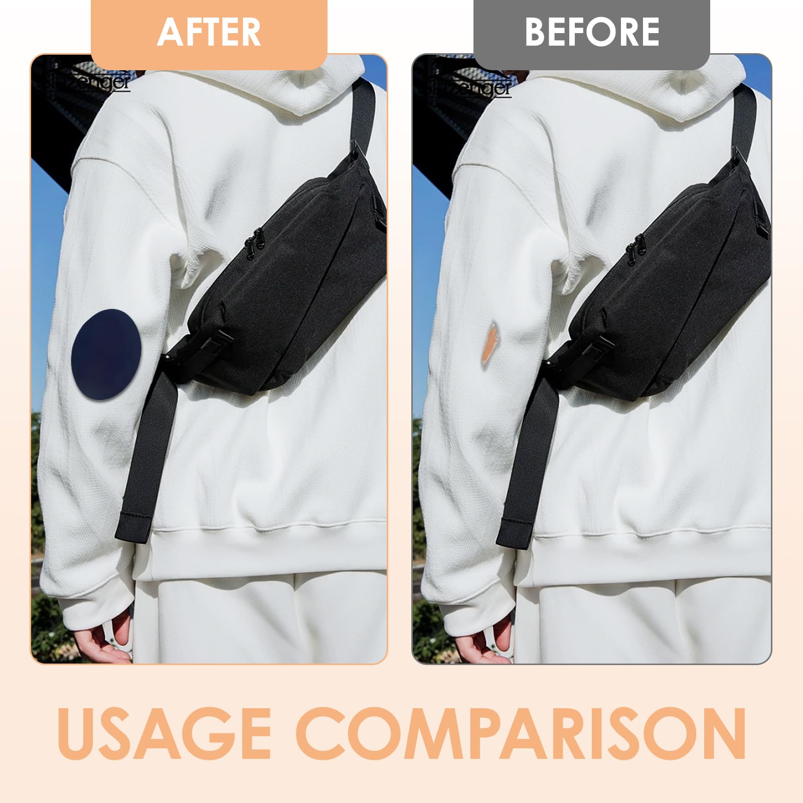 8 Toppe Termoadesive Per Gomiti E Ginocchia - Scamosciate, Ovali, Per Maglioni E Pantaloni - Foto 7