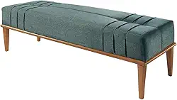 Recamier Em Linho Valentin Agarb Decor Cor:Linho Azul