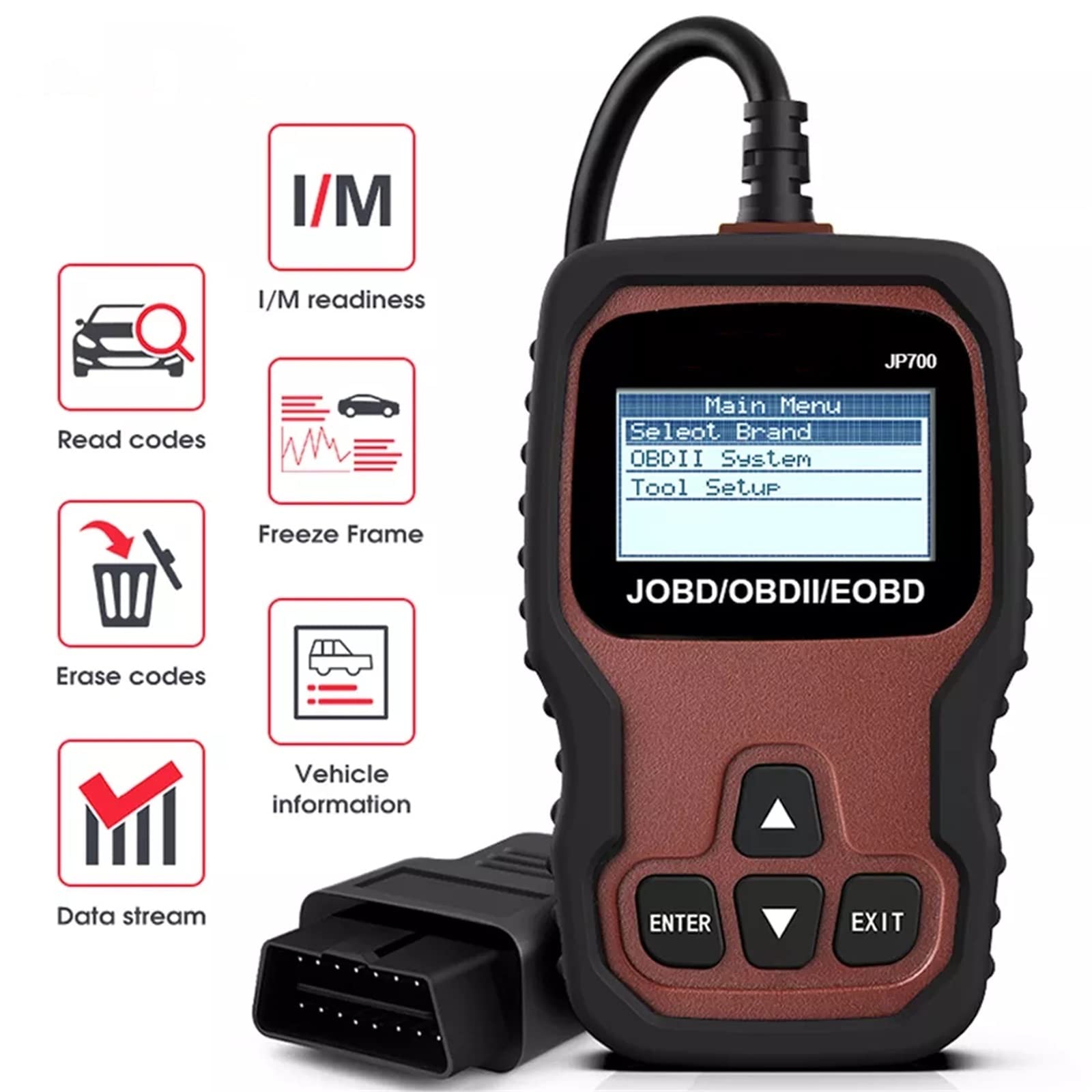 Amazon | 自動車診断ツール Jobd Obd2.日本の自動車自動車診断ツール用