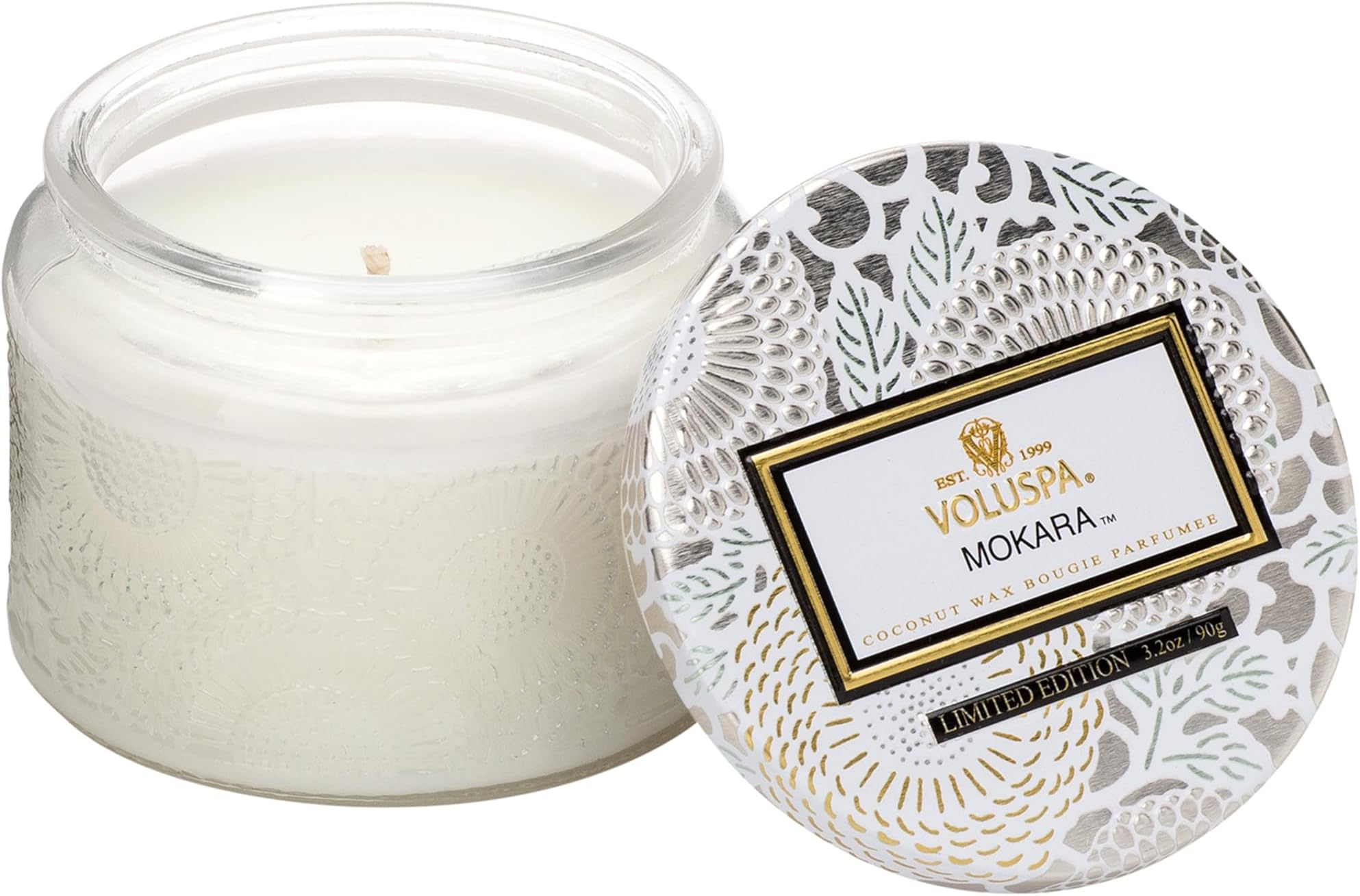 Voluspa Mokara Petite Candle in Glass Jar, 3.2 Ounce