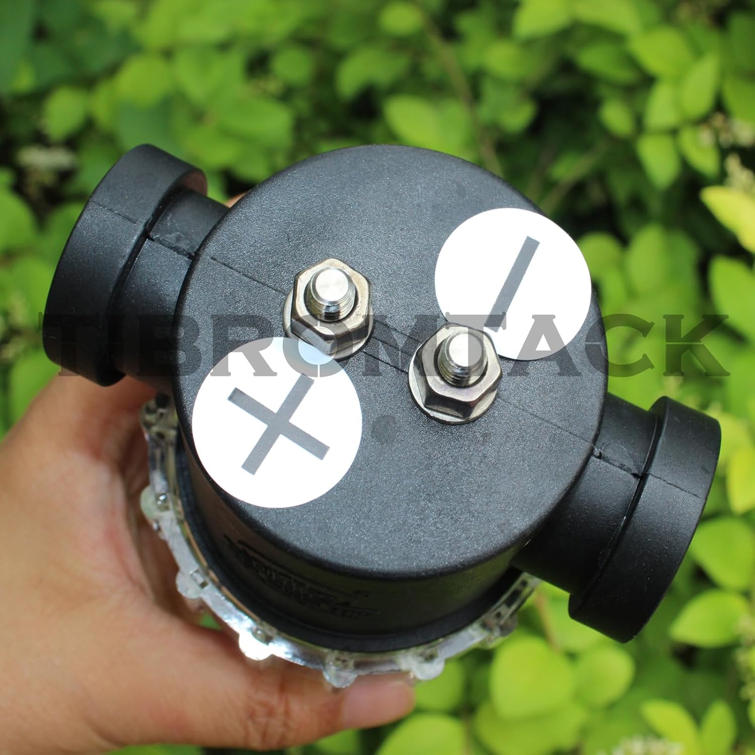 TIBROMTACK Sodium Hypochlorite Generator 25g/h MMO Titanium Electrodes Electrolysis Cell Contains 5 Pieces Titanium Anode and 6 Pieces Titanium Cathode, GHR089